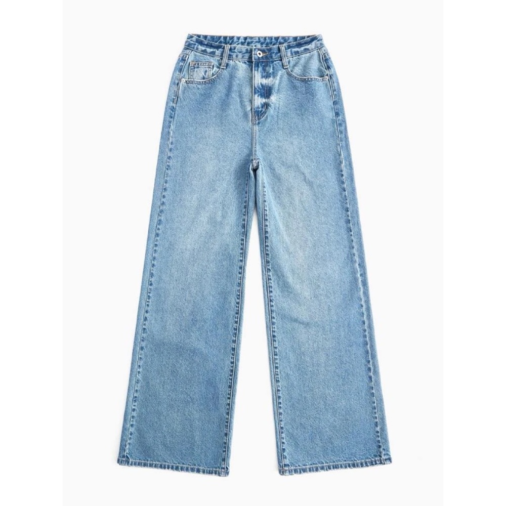 90’s style hi-rise wide leg jeans
